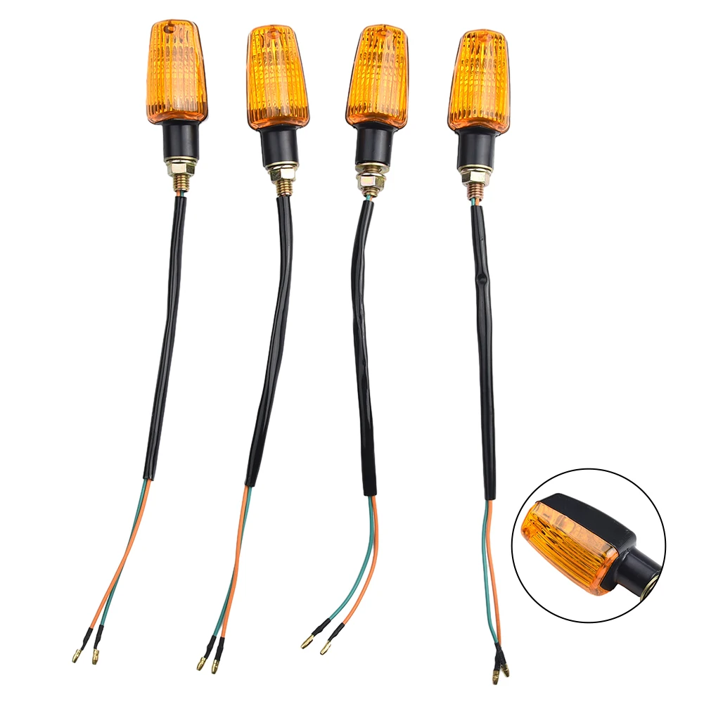 4PCS 12V Motorcycle Blub Turn Signal Lamp Turning Indicators Light Blinkers Signal Amber Bike Motorcycle Accessories