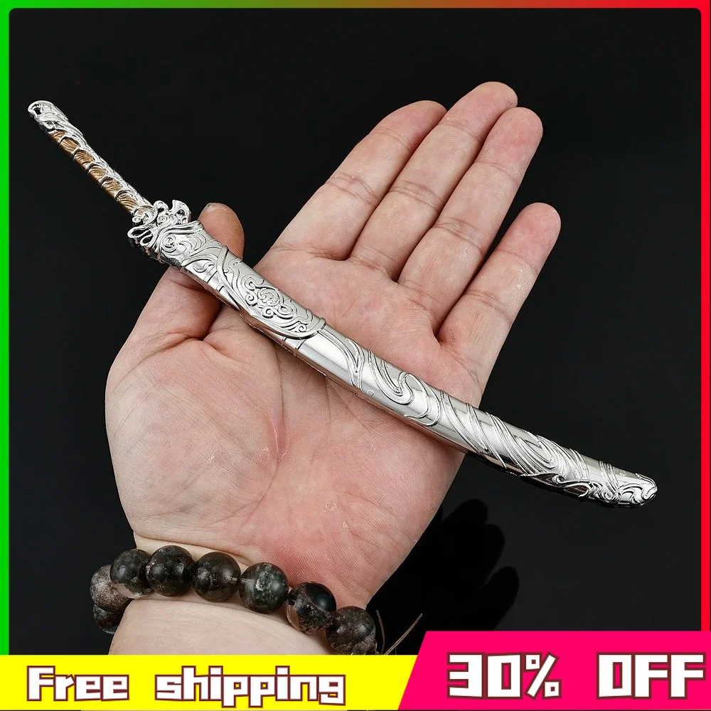 In Stock 22cm Valorant Xiangfu Knife Keychains Game Peripherals Metal Model Desktop Decoration Birthday Gift Toys Can Wholesaled