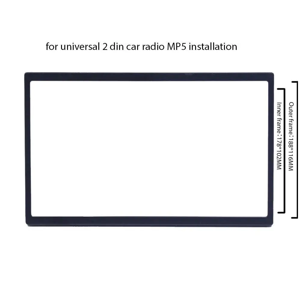 3.94 Inch Car Radio 100MM Din Frames For 2din MP5  Media Car Multifunction Player Replace Frame With Car Installation Accessory