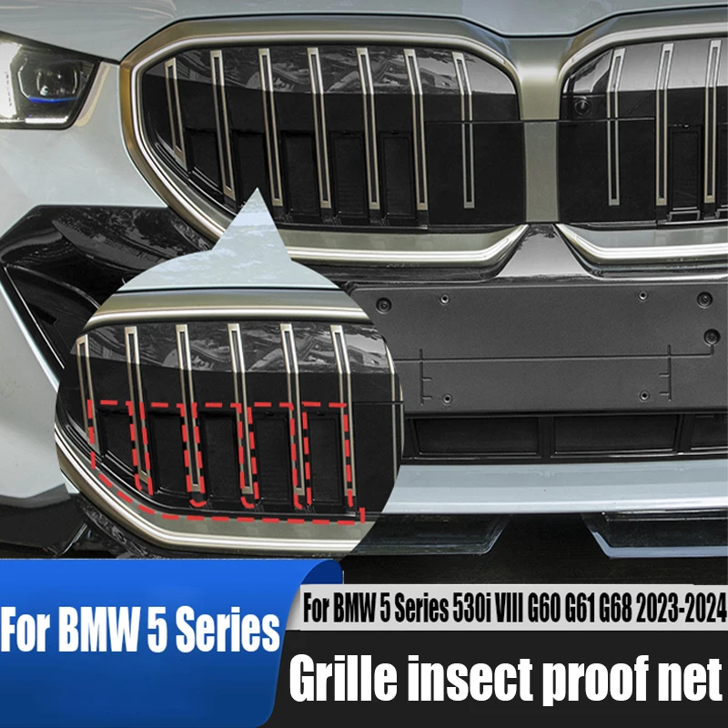 

For BMW 5 Series 530i VIII G60 G61 G68 2023 2024 modified grille insect screen car exterior decoration products