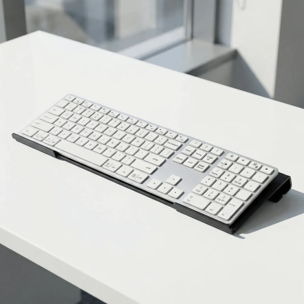 Clear Acrylic Acrylic Keyboard Stand Durable Removable Computer Keyboard Holder Waterproof Portable Tilted Keyboard Stand School
