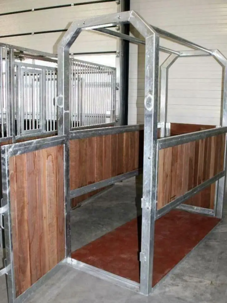 Heavy-Duty Steel Frame Horse Stock Premium Veterinary Restraint Equipment for Safe Equine Examination and Treatment