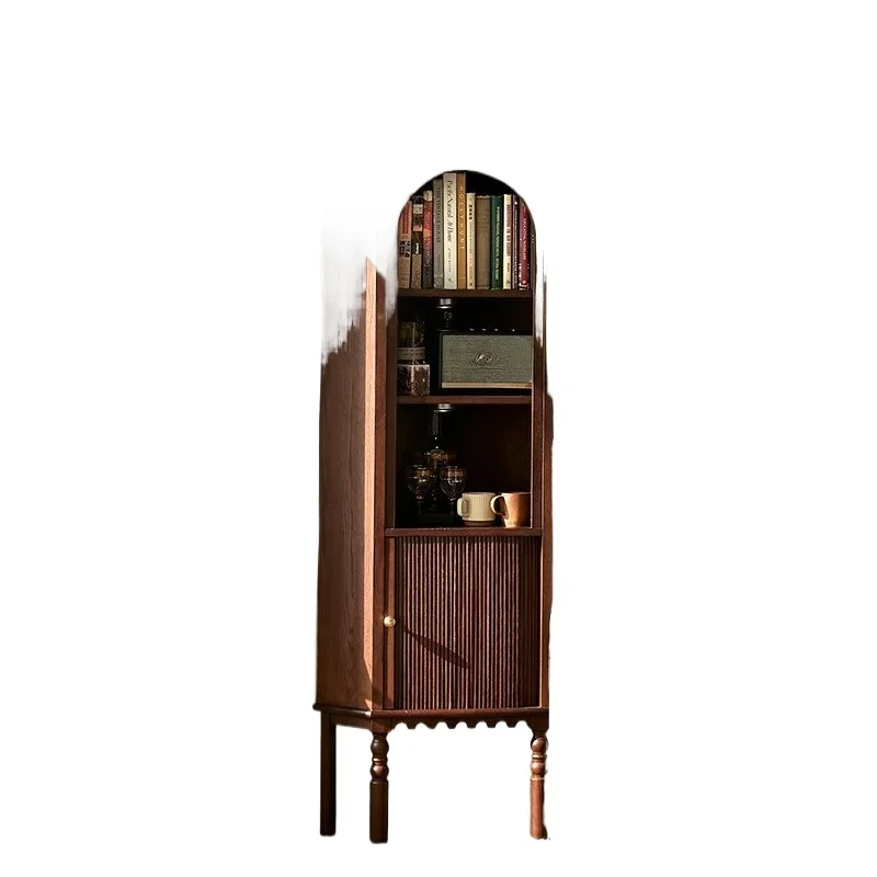 

French retro solid wood living room corner cabi net cor ner cab inet American triangu lar dining sid e cab inet