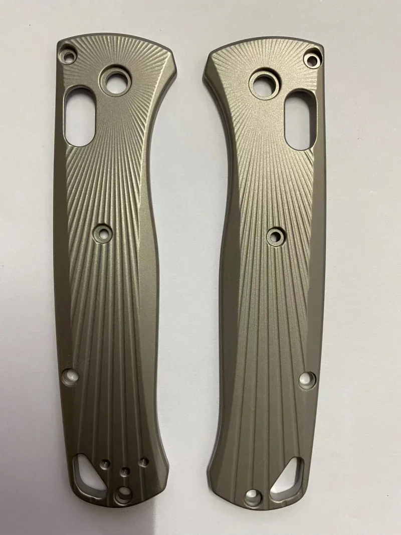 1 Pair Titanium Alloy Grip Handle, Scales for Benchmade Bugout 535 Knives