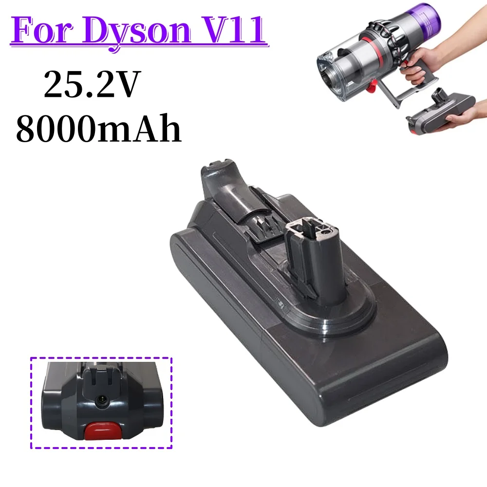 

New For Dyson V11 25.2V Battery Absolute V11 Animal Li-ion Vacuum Cleaner Rechargeable Battery Super lithium cell 8000mAh