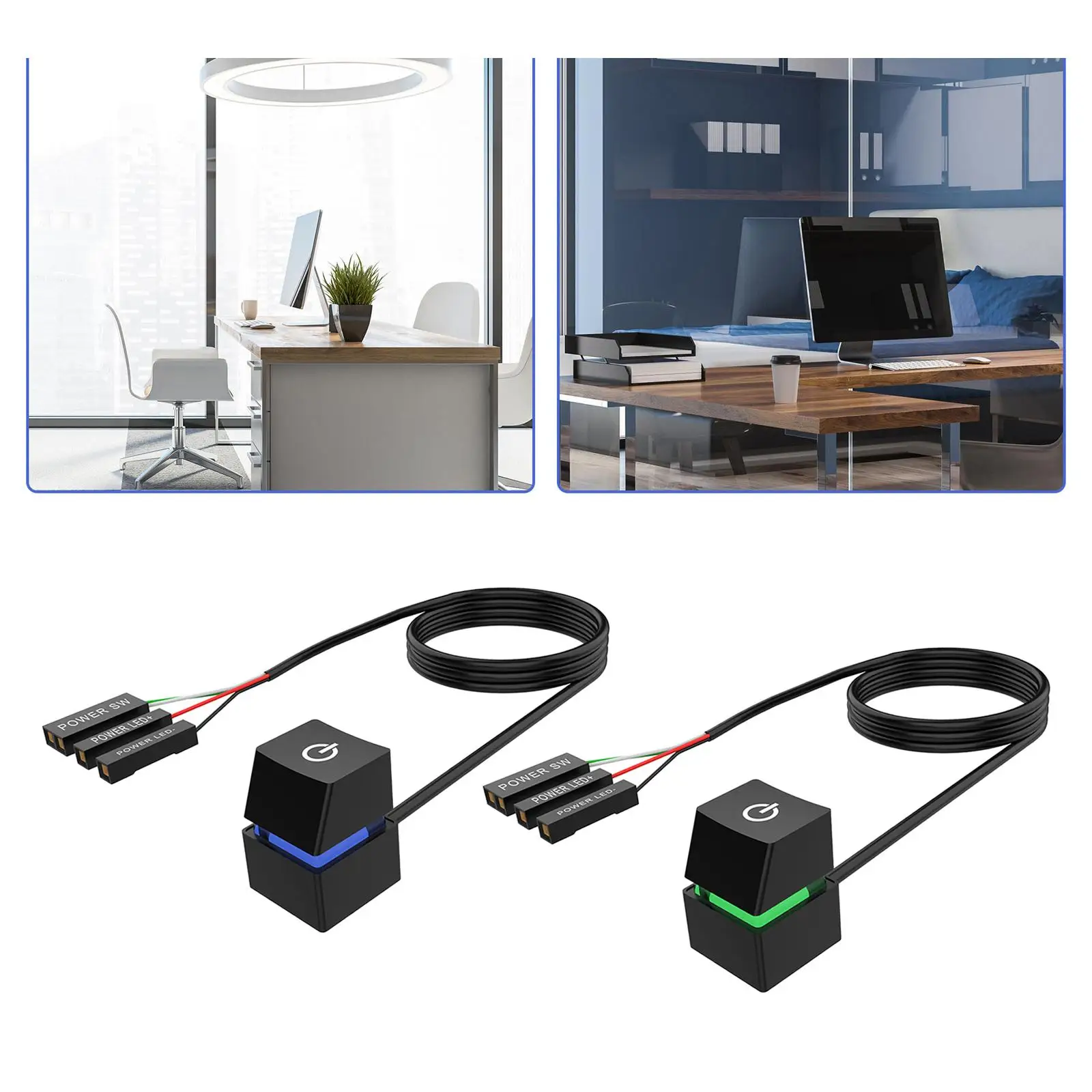 External Remote Switch Button with Extension Cable Accessories for Home Cafe