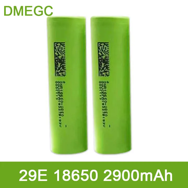 

DMEGC 29E 18650 2900 мАч 3,7 В 3C 10A Разряд для электроинструментов Литий-ионная аккумуляторная батарея для блока питания