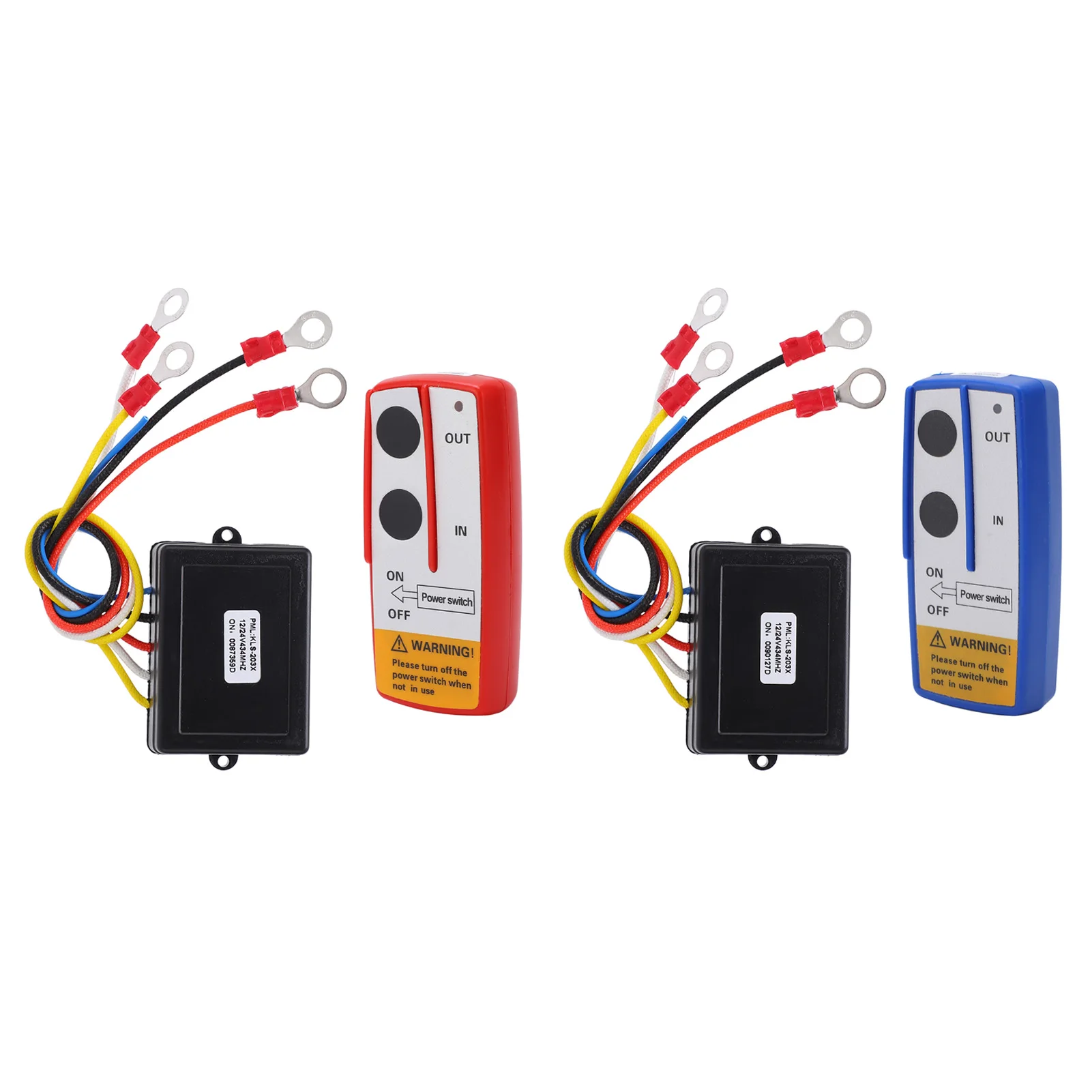 Winch Wireless Remote Control  Kit with Receiver 12V 24V for Truck  ATV SUV Winch Remote Control Kit
