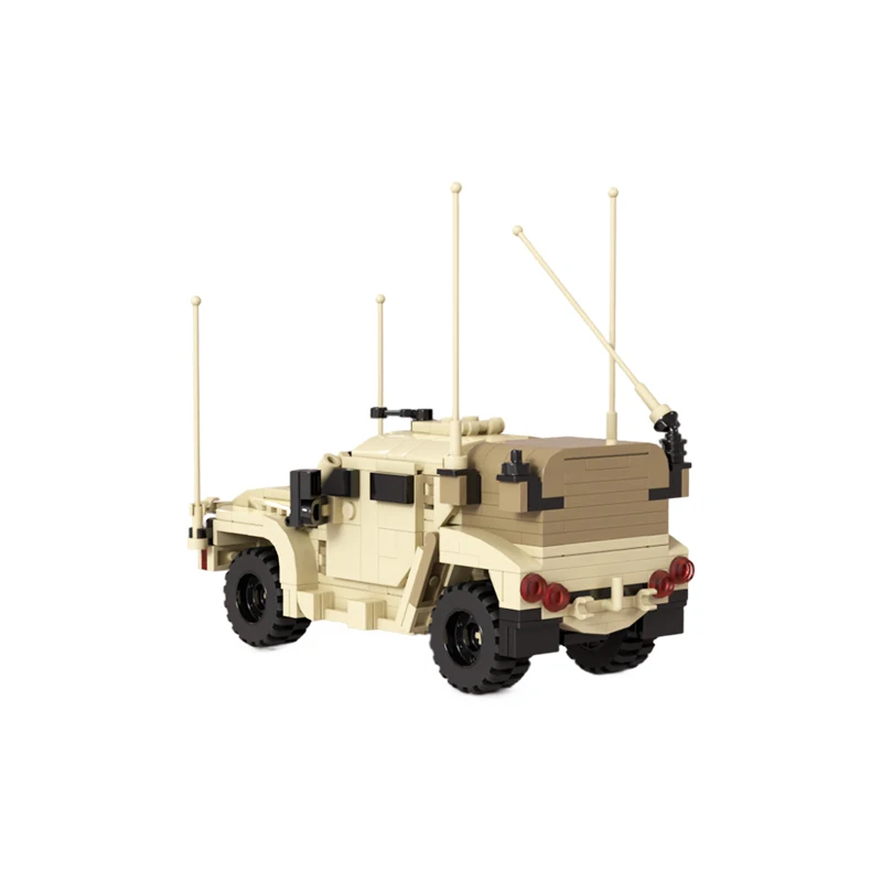 MOC Military Australian Hawkei 4x4 Light Armored Vehicle Multirole Utility Car DIY Construction Building Blocks Bricks Toy Gift