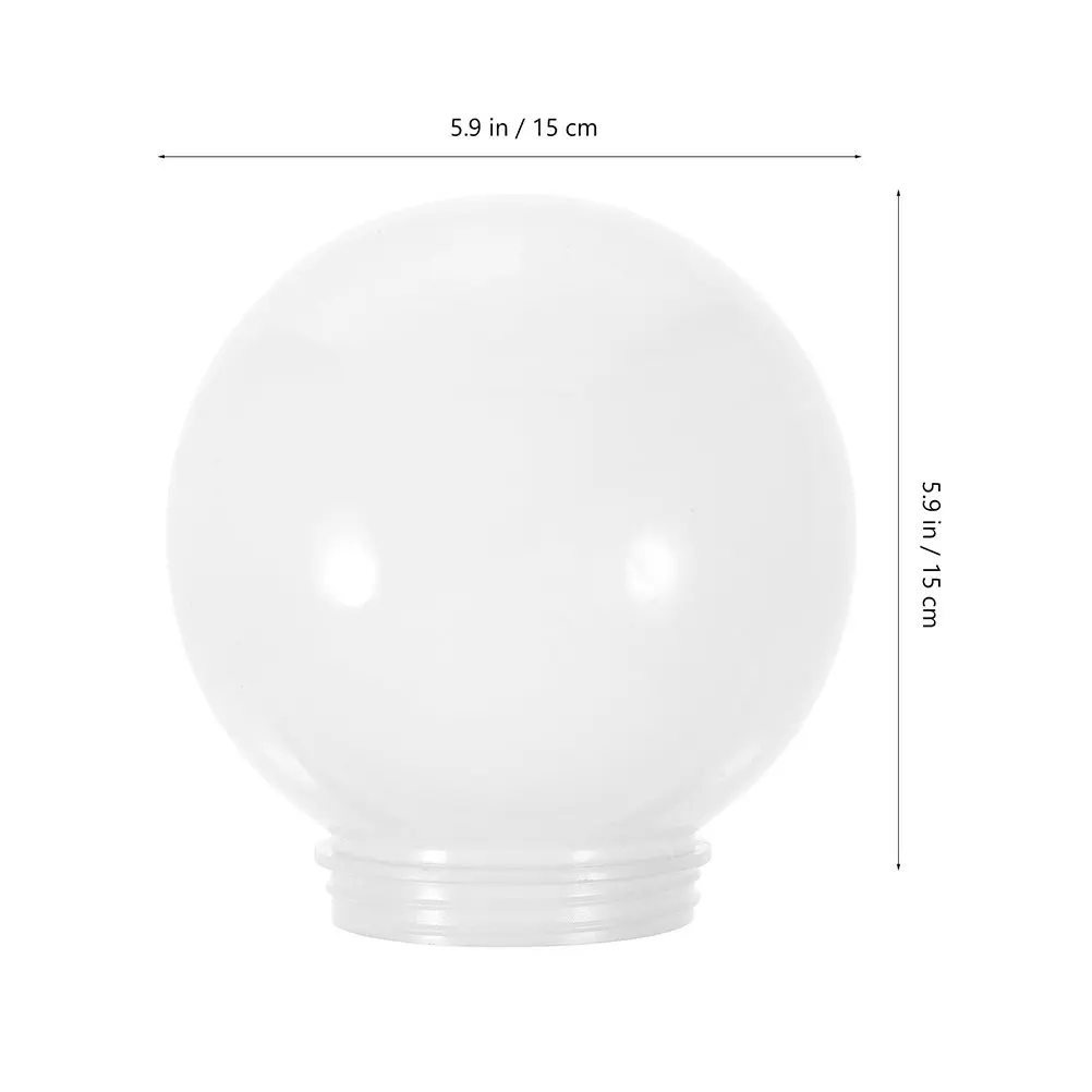 2Pcs Acrylic Globe Lamp Shade Round Ball Lampshade Replacement for Ceiling Lamp Chandelier Patio Light Modern Home Hotel