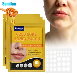 60/120/180Pcs Cold Sore Honey Patch Remove Mouth Ulceration Blisters Herpes Sticker Fungal Infection Pain Relief Medical Plaster