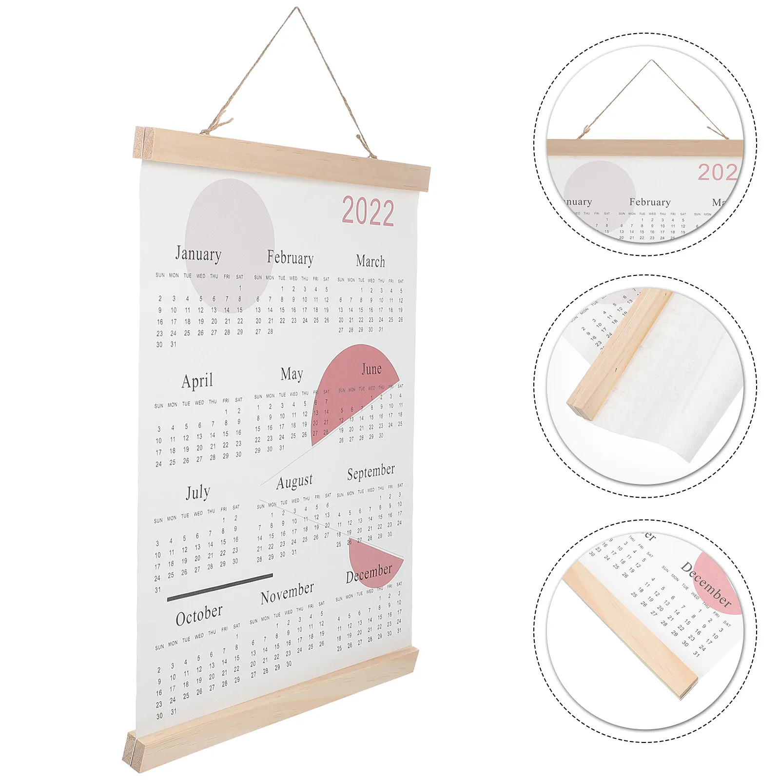 

Nordic 2022 Wall Calendar Canvas Oil Painting Hanging Decoration Home Wall Hanging Poster Living Room Bedroom Study