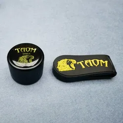TAOM Pool Chalk Holder Round Shaped Practical Tool Billiards Accessories Magnetic