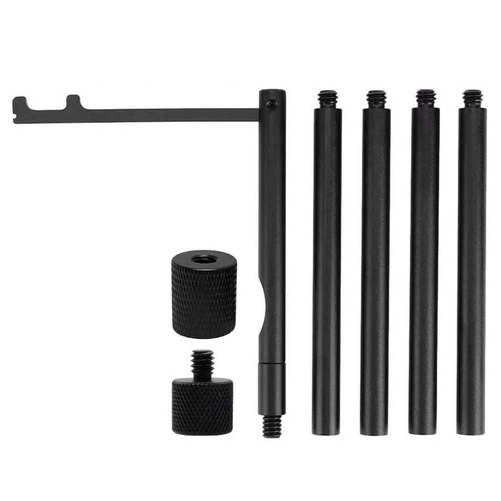 Folding Camping Folding Lamp Pole 1/4 Tripod Screw Portable Camping Lantern Stand for Camping Hiking Outdoor Picnic Fishing