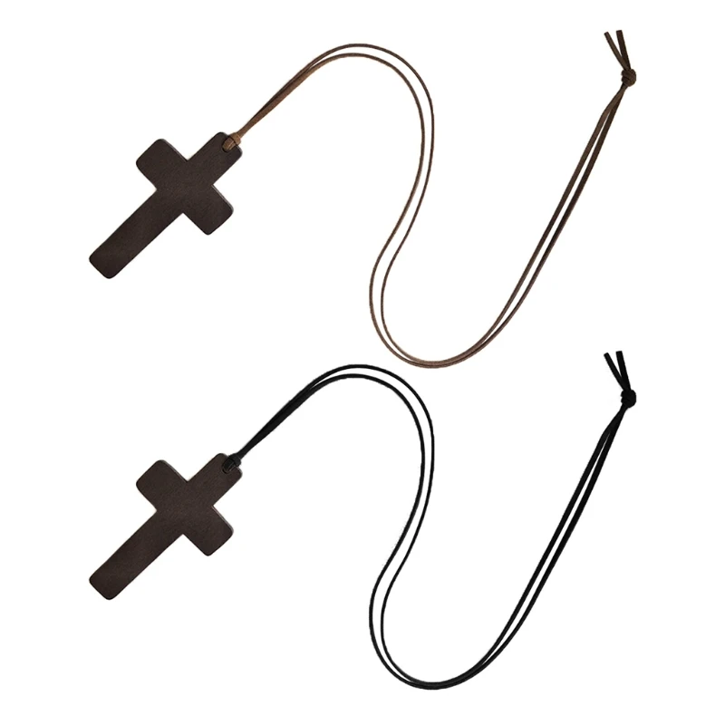 พระเยซูสำหรับ Crucifix สร้อยคอจี้ไม้ธรรมดาสำหรับผู้ชายผู้หญิงเด็กเด็กผู้หญิงของขวัญรถกระจกมองหลังปากกา