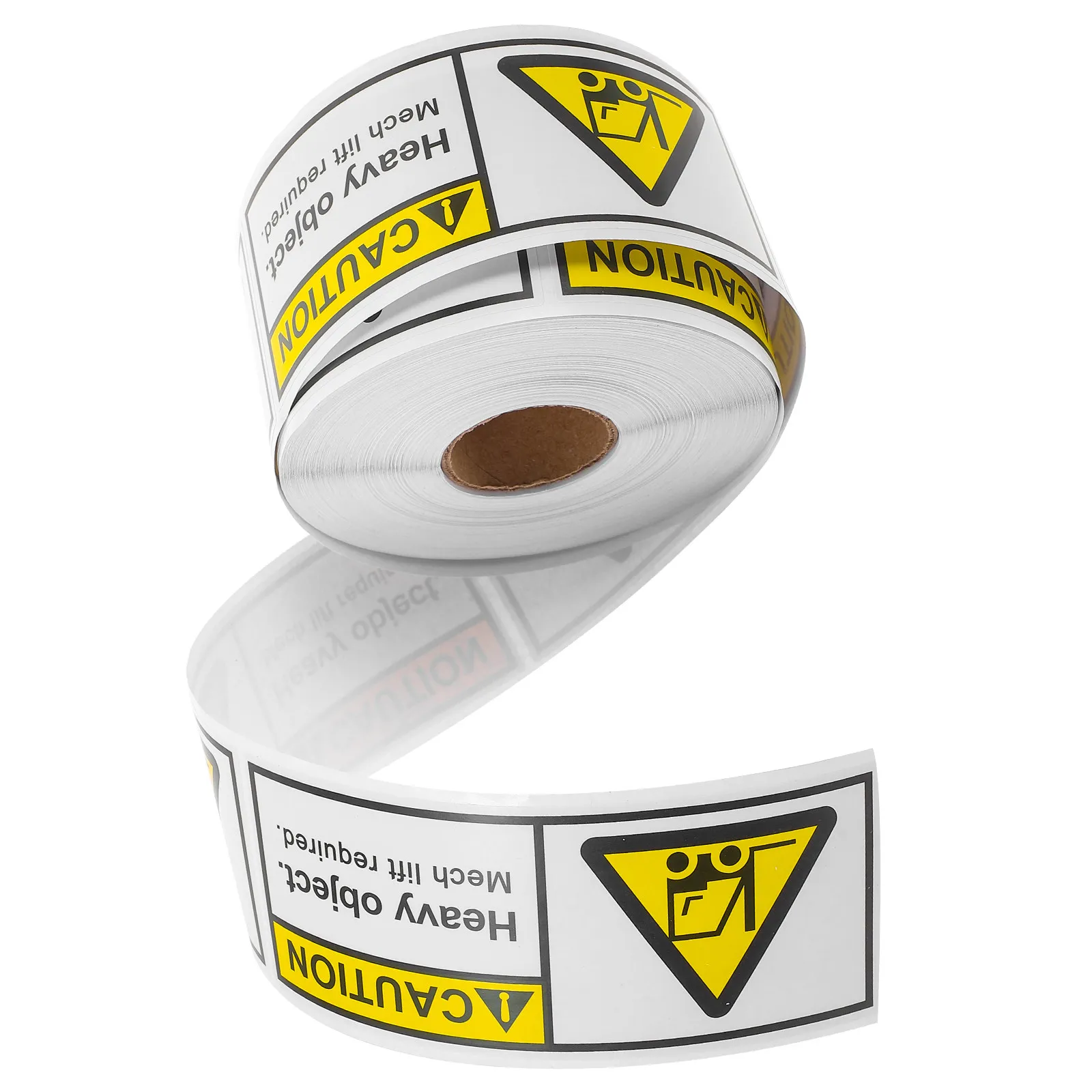 

1 рулон прочных предупреждающих наклеек для командной подачи под тяжелые грузы, для перемещения коробок, предупреждающие этикетки для транспортировки, для логистики и управления складом