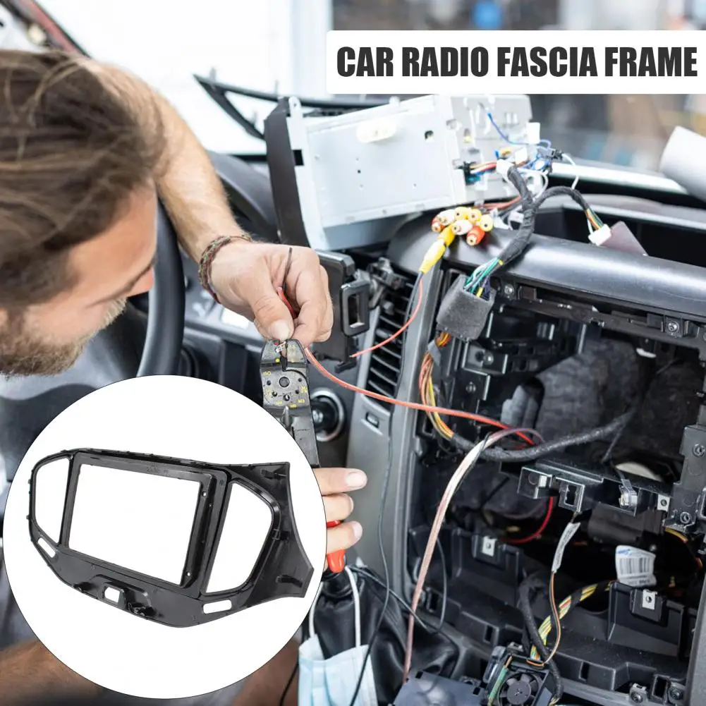 9 Inch Car Radio Dash Kit for Lada Vesta 2015-2018 LHD, Navigation Panel Frame for Android Stereo, Direct Fit Replacement view 4