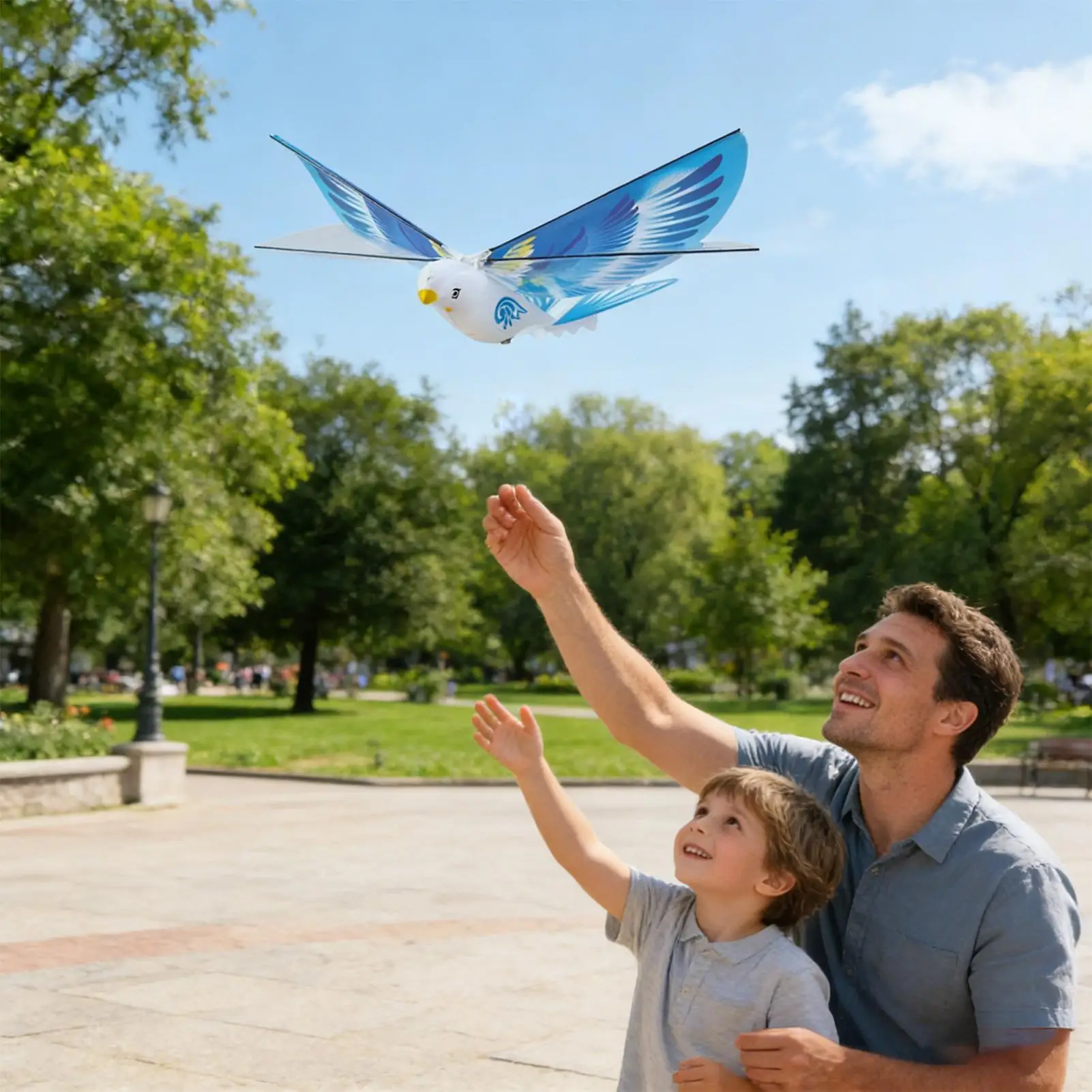 لعبة الطيور المرفرفة لعبة تمثال حيوانات واقعية مع أجنحة ترفرف لعبة الطيور الكهربائية للأطفال المراهقين تجمع الأسرة