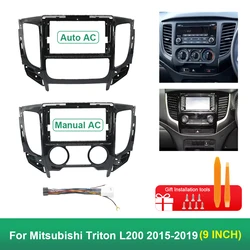 9 Inch Car Frame Fascia Adapter For Mitsubishi Triton L200 2015-2019 Android Radio Audio Dash Fitting Panel Kit