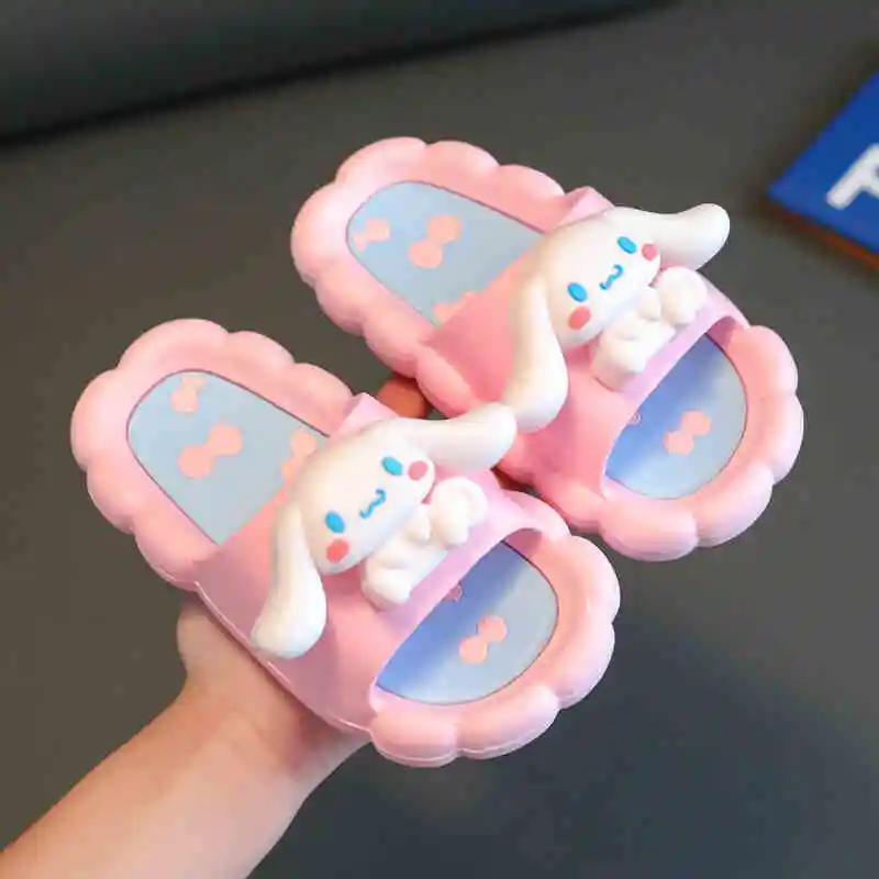 

Sanrio Kawaii Cinnamoroll Slipper Anime Cartoon Children's Slippers Female Summer Baby Indoor Home Non-slip 2025 New Sandals