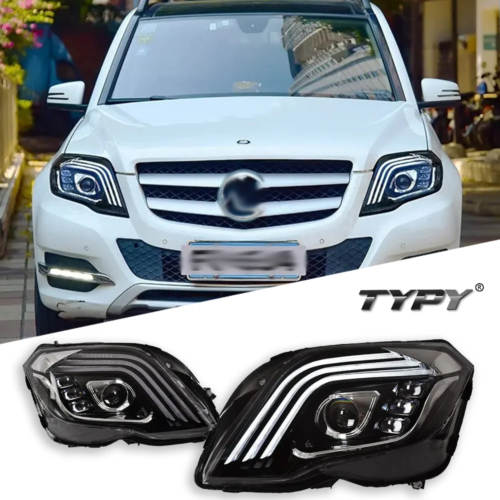 

TYPY Car For Benz GLK X204 Headlights 2013-2015 Upgrade Modified to New DRL Dynamic Turn Signal LED Headlight Auto Accessories