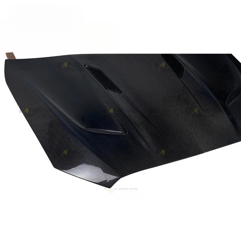 KQX Carbon fiber hood W206, GT style engine cover, custom car modification.