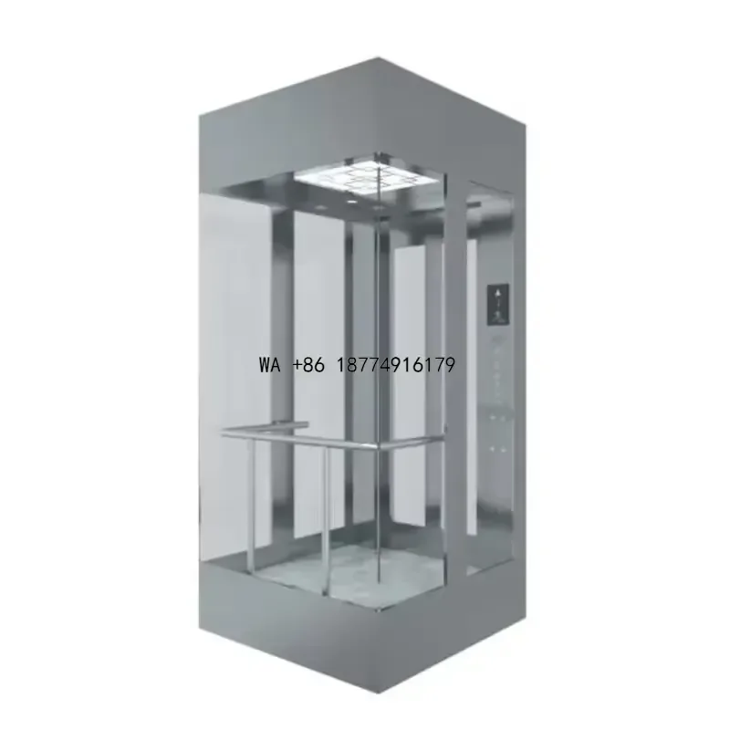 wmwmnu wmwmnu Stainless Steel Sightseeing Elevators for Commercial Use in Shopping Malls Hotels Villas Parks Glass Wells High