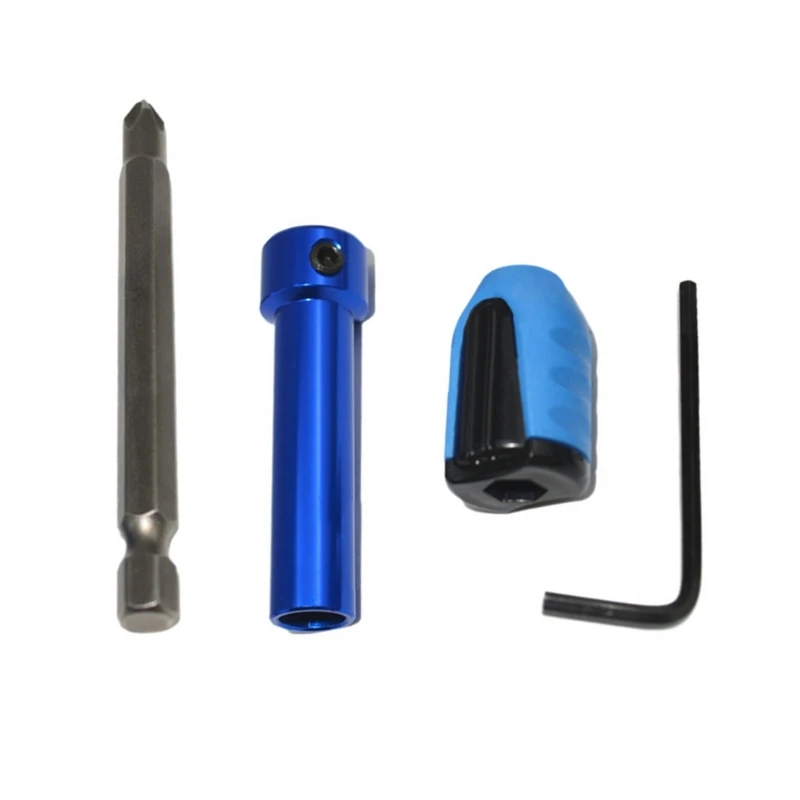 Professional Hexagonal Shank Drill Bit Holder, 3 In 1 Multiple Use Tool Set Suitable For Mechanics Home Repairs image 3