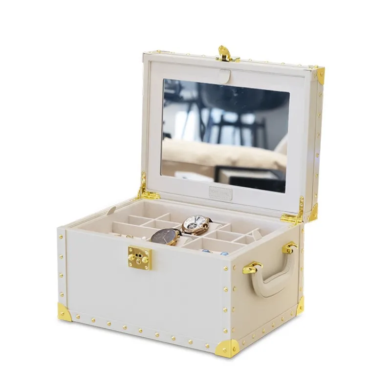 Jewelry Box Multi-layer Locked Large Capacity Necklace Jewelry Storage Box