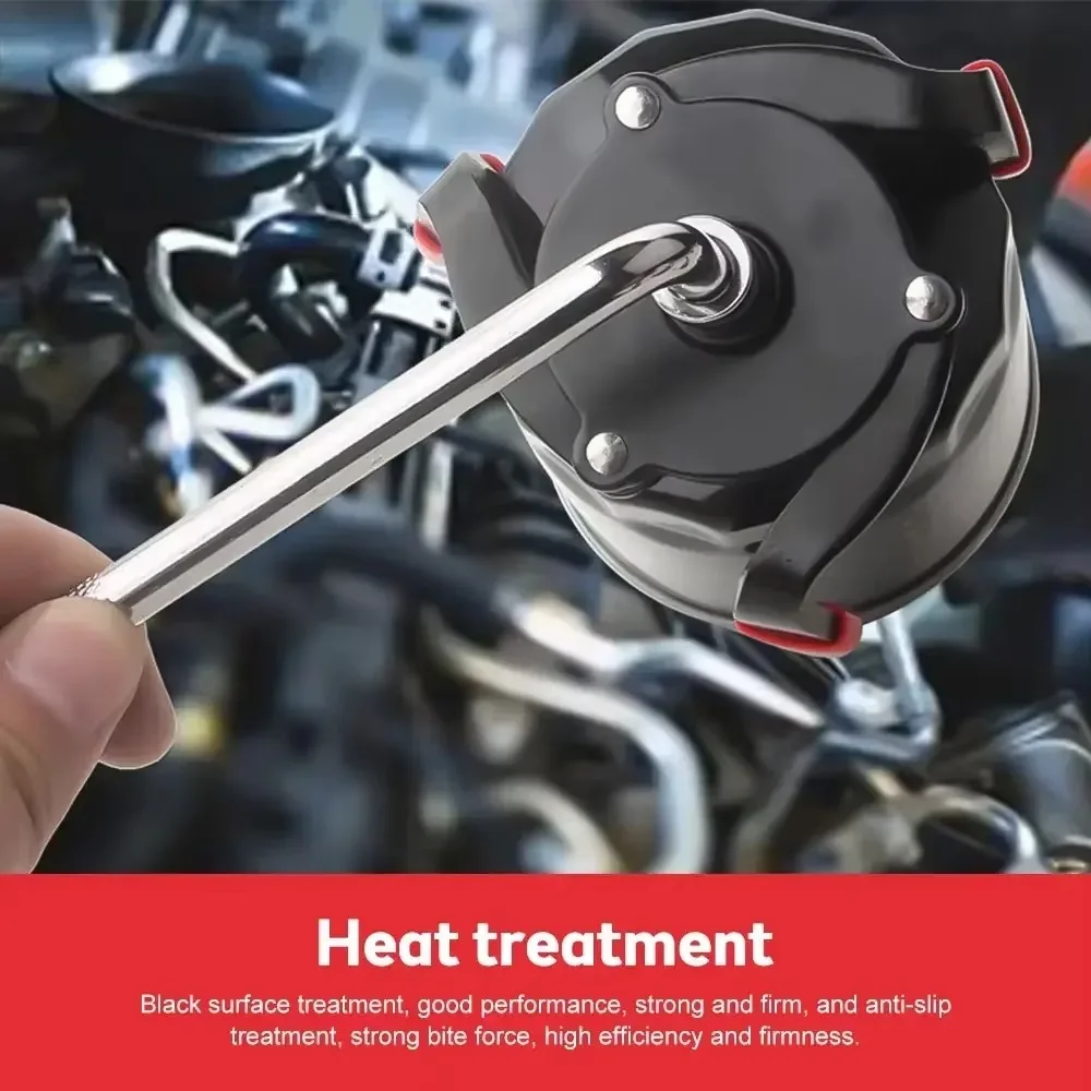 One-way Tool with Non-slip Edging Oil Core Removal Ball Oil Filter Three-jaw Wrench Head Filter Wrench Car Truck Repair Tool