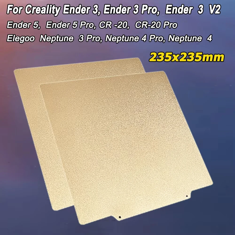 

Двусторонний лист PEI для Ender 3, магнитная платформа для Elegoo Neptune 4 Pro Ender 3 V2 CR20 Ender 5 Pro