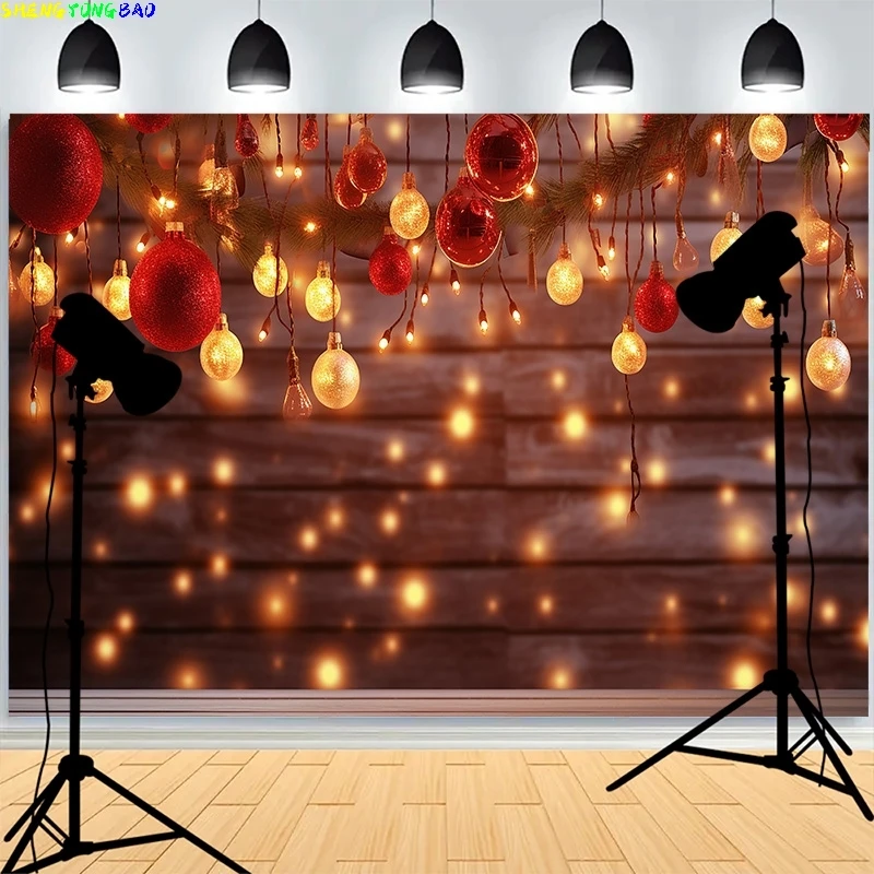 

Warmth Christmas Day Fireplace Photography Backdrops Window Living Room Wreach Happiness New Year Photo Studio Background XH-41