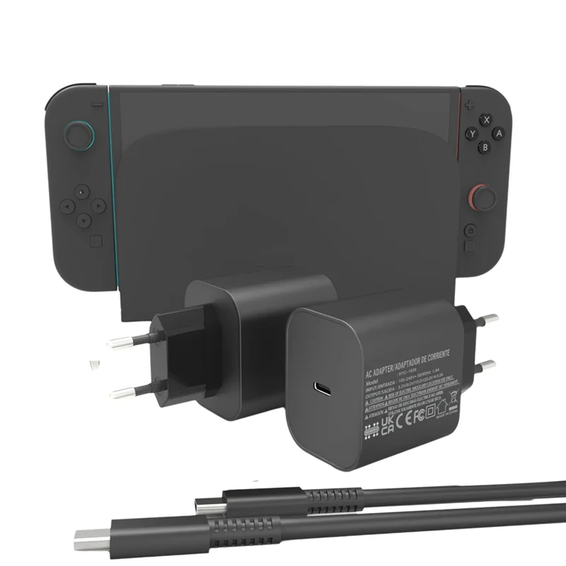 -N07R For Switch2 Charger 60W AC Power Adapter For NS Switch2 Game Console Power Adapter Wall Travel Type C Charger