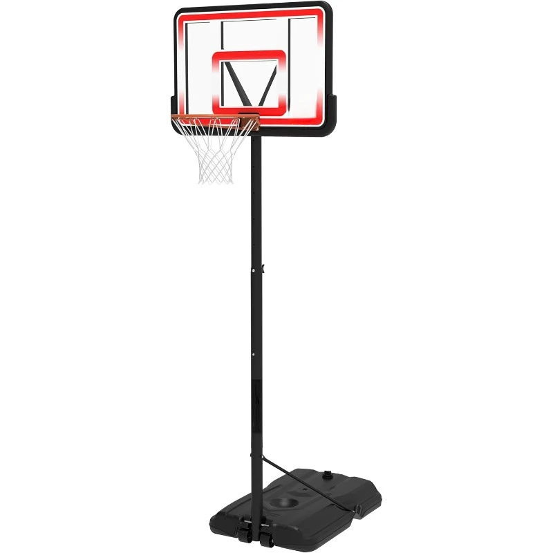 Adjustable Shatterproof Portable Basketball Hoop 44-Inch Backboard