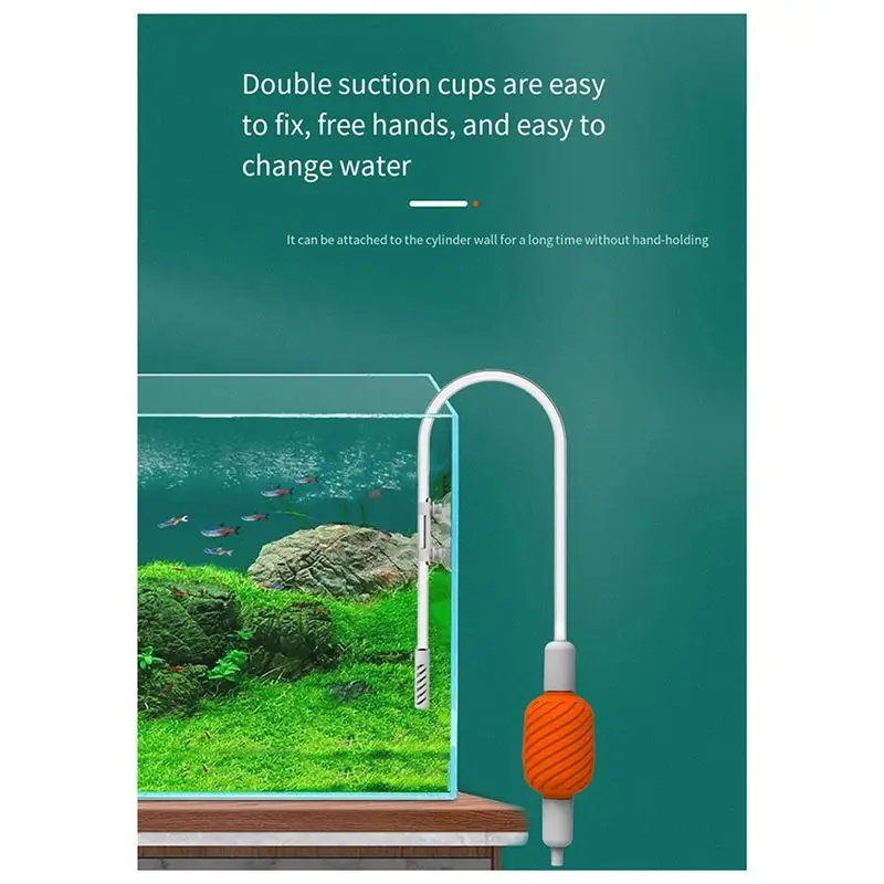 ABJN-Aquarium Vacuum Gravel Cleaner, Manual Water Changer Siphon, Fish Tank Water Changer For Water Change And Sand Washing