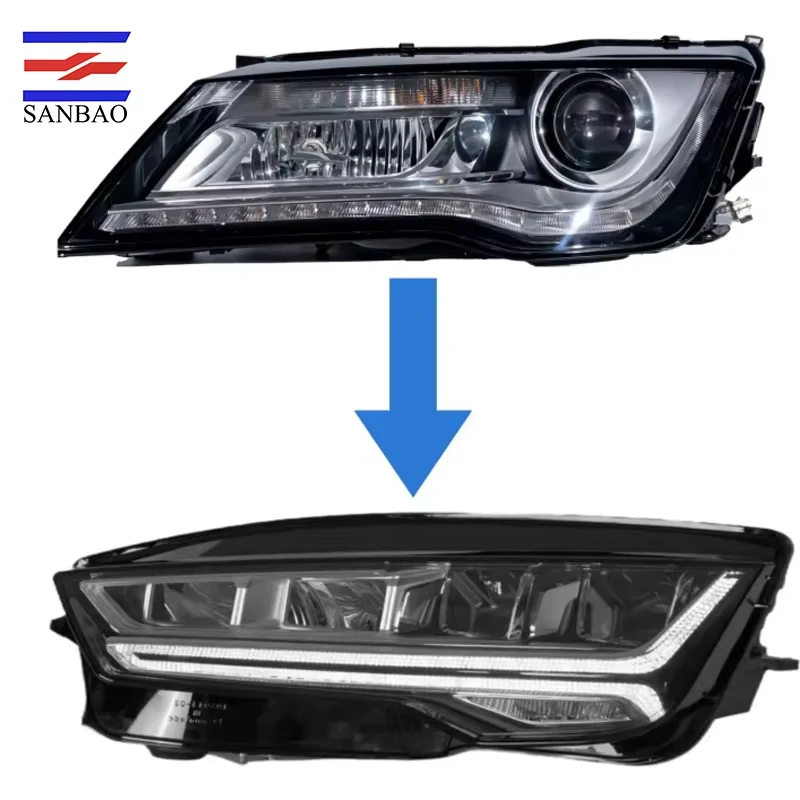 

Factory Direct Sales LED Headlights For Audi A7 11-14 Modified Upgrading Headlight For AUDI A7 15-18 Need Change Old Rod For New