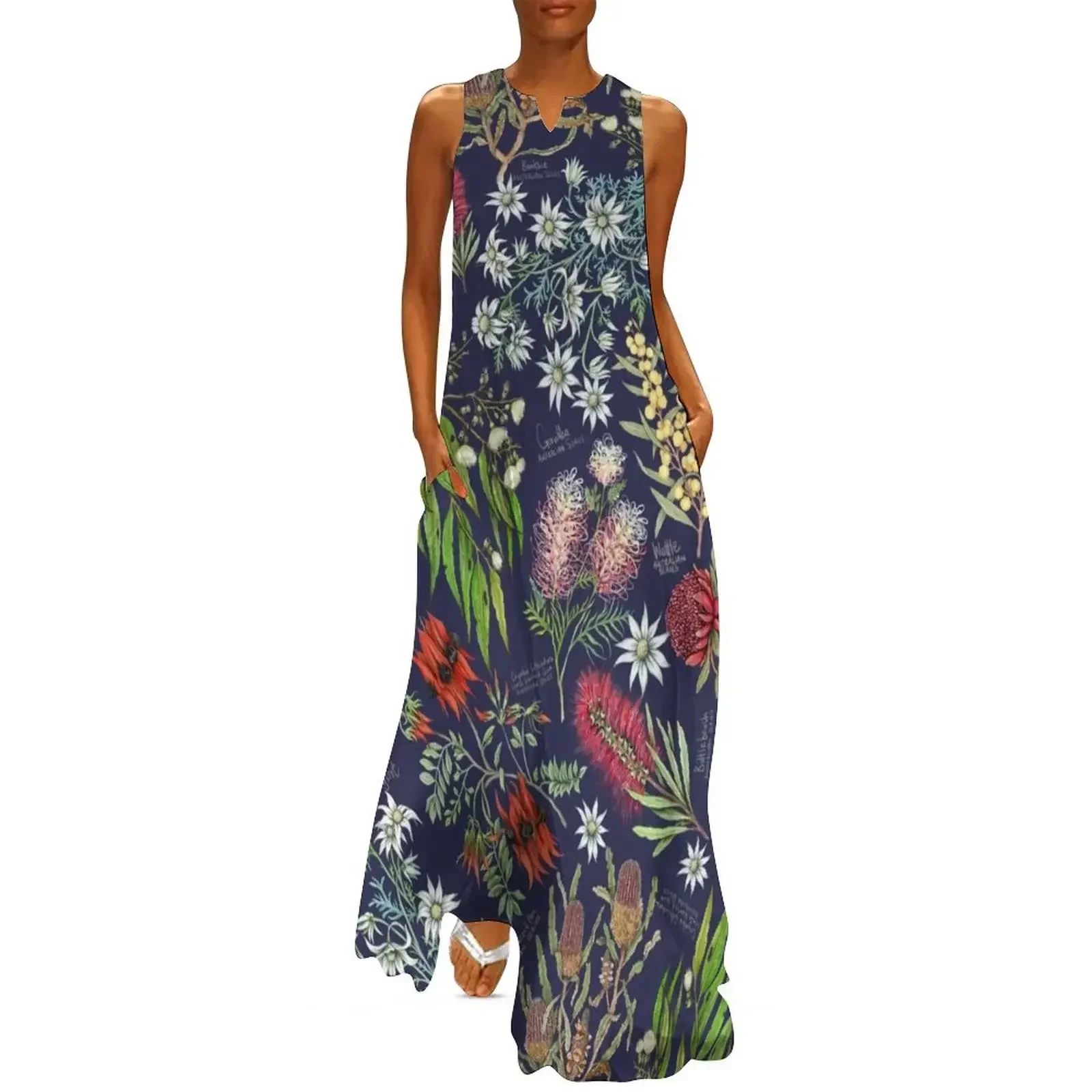 

Australian Botanics - Navy Night Long Dress dresses for womens evening dresses luxury 2025 Women's dresses Dress