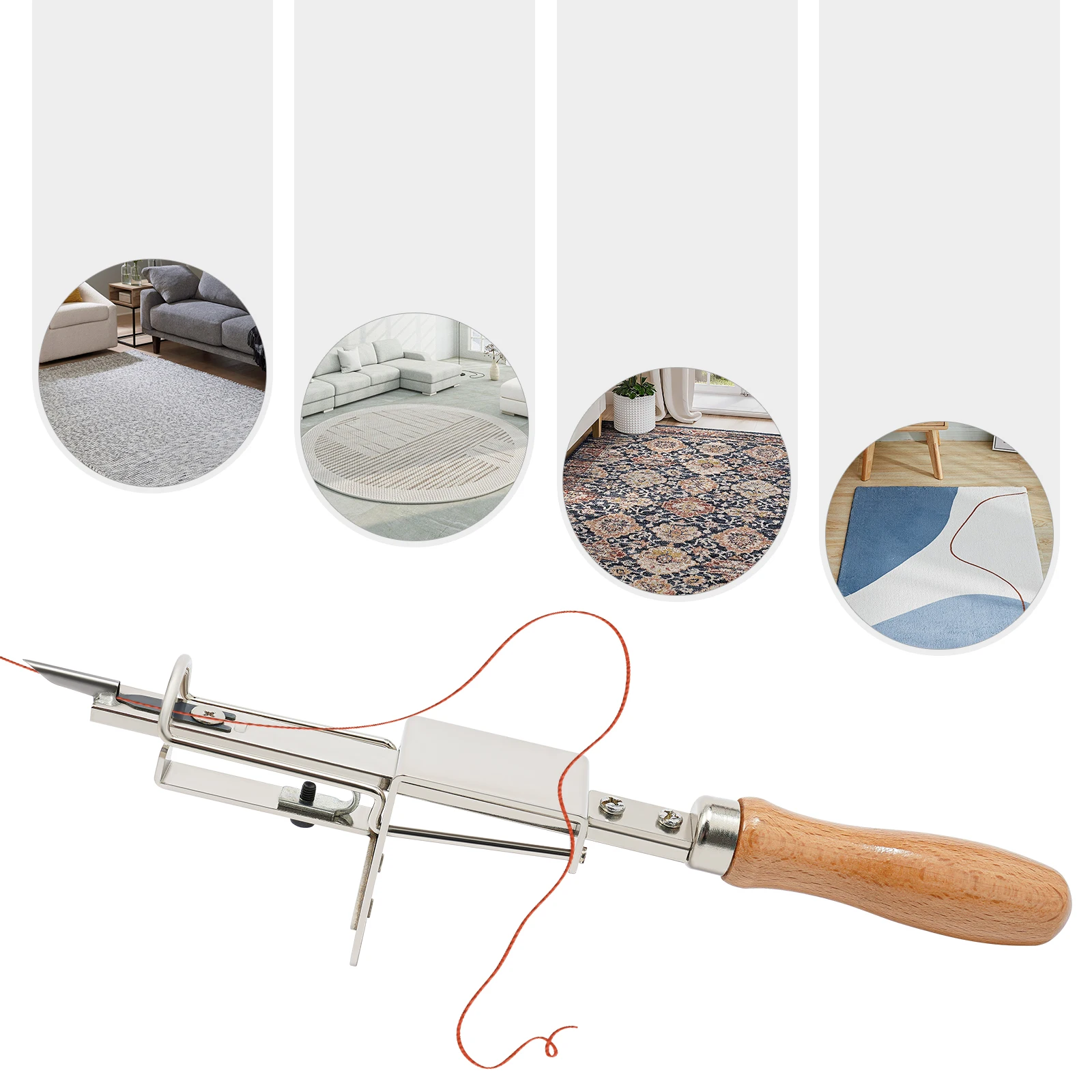 

Manual Tufting Tool Carpet Tufting Tool for Fabric Repair and Stitching Maintain Design Integrity Suitable for Various Fabrics