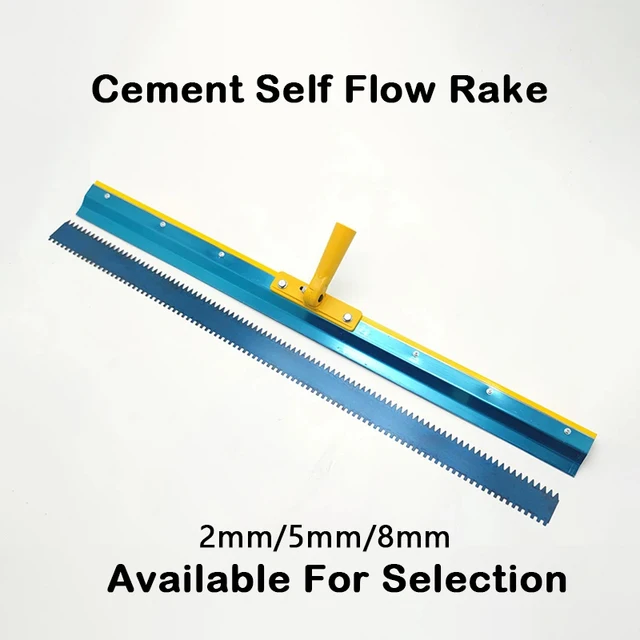56cm Spike Rake Self-flow Cement Rake Scrscraper Silicon PU Epoxy Narzędzia budowlane do malowania podłóg 2mm/5mm/8mm
