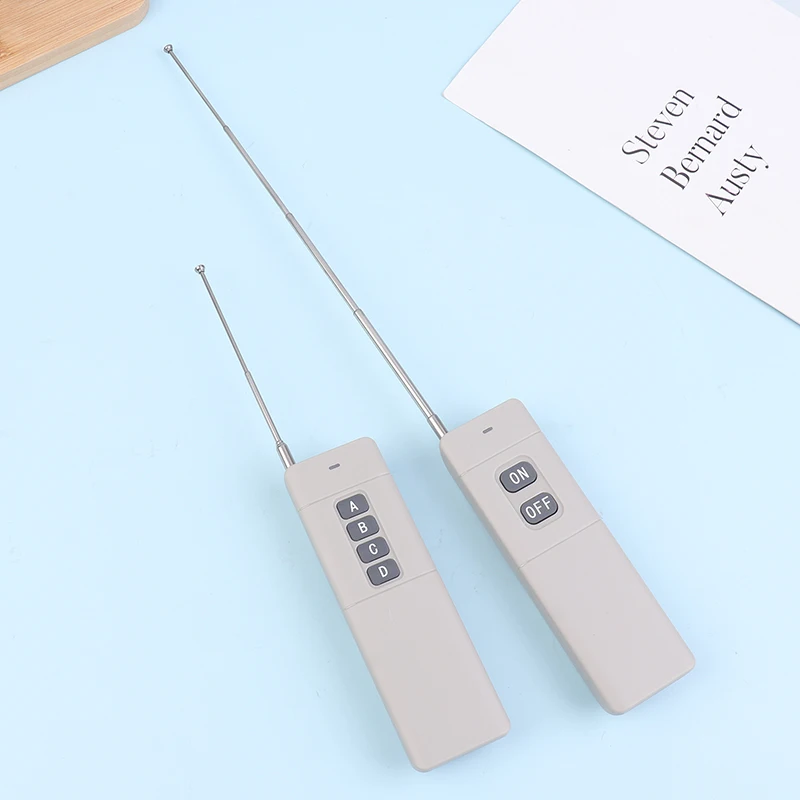 Trasmettitore ricevitore a lunga distanza 433 Mhz 3000 metri Telecomando RF ad alta potenza 1/2/4 CH 1527 Codice di apprendimento Telecomando