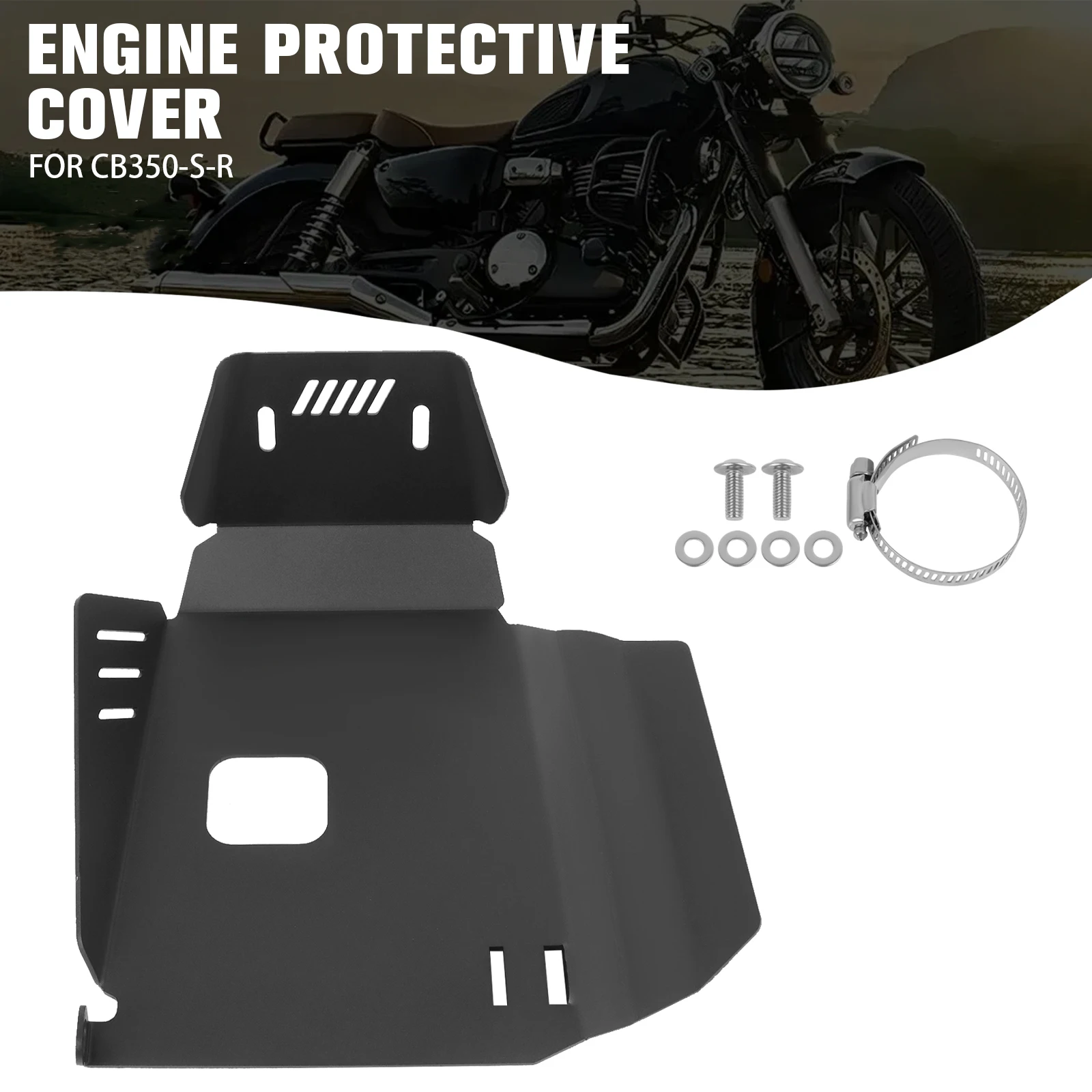 

CB350S Engine Chassis Guard Bottom Skid Plate Motorcycle Lower Engine Protection Cover For HONDA CB 350S CB 350 S 2021 2022