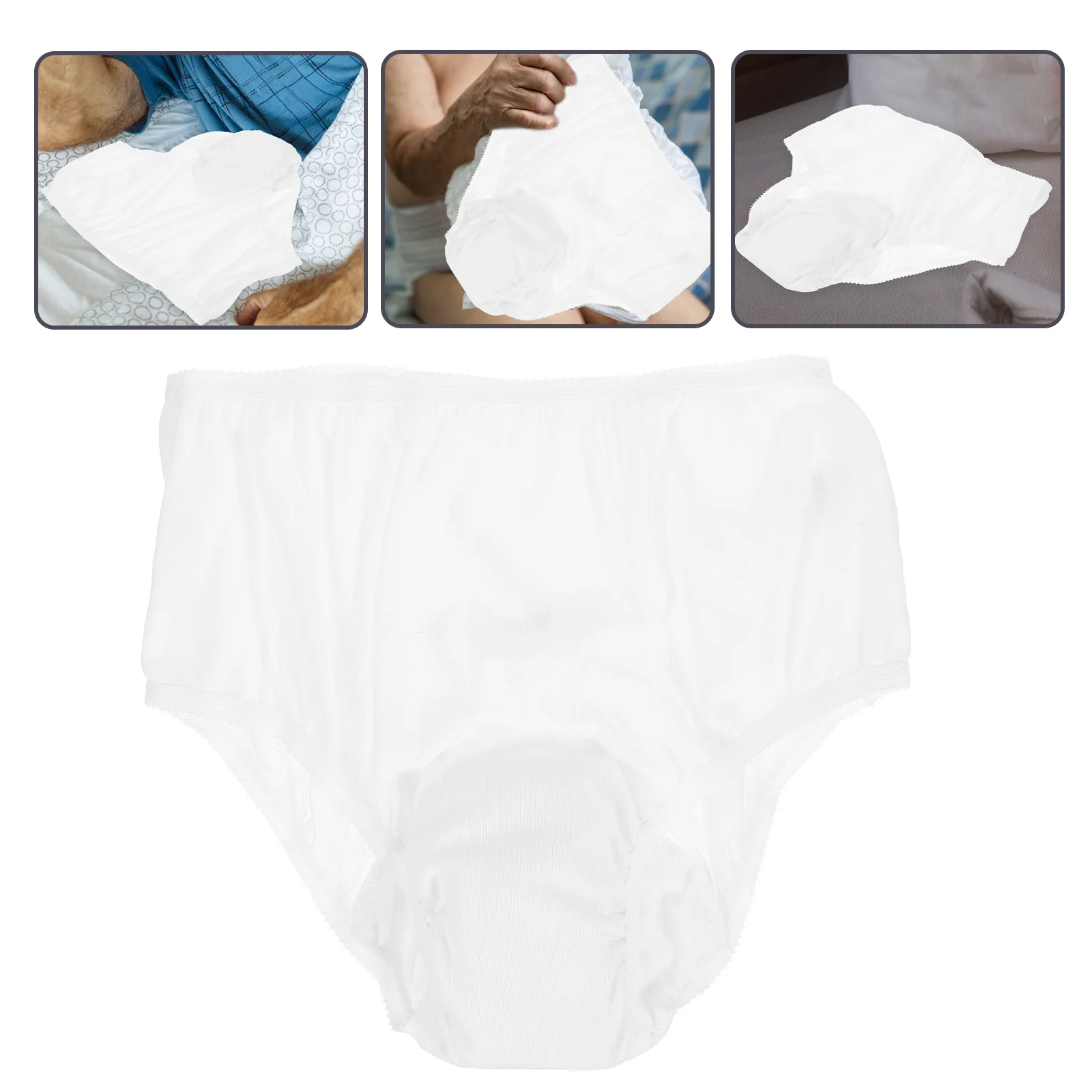 

Leakproof Pants For Adult Incontinence Cotton Diaper Washable Reusable Travel Outdoor Daily Use Portable Elderly Care