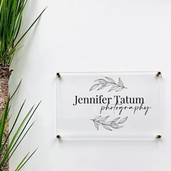 Customized Acrylic Business Logo Sign for Your Company Front Desk or Reception Area