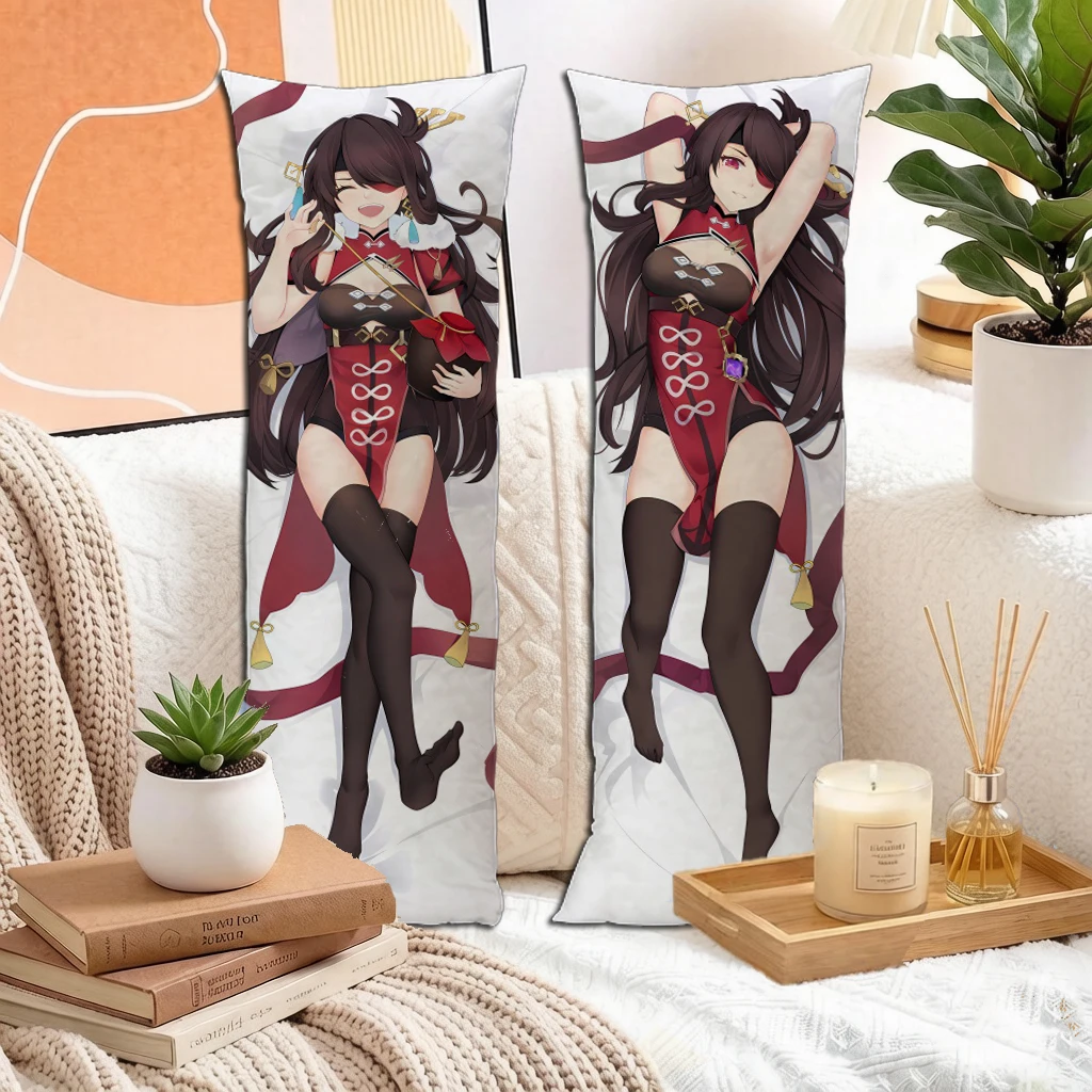 Anime Black Hair Pirate Girl Dakimakura Pillowcase Double Sided Long Body Pillow Cover For Otaku Home Decor Gift