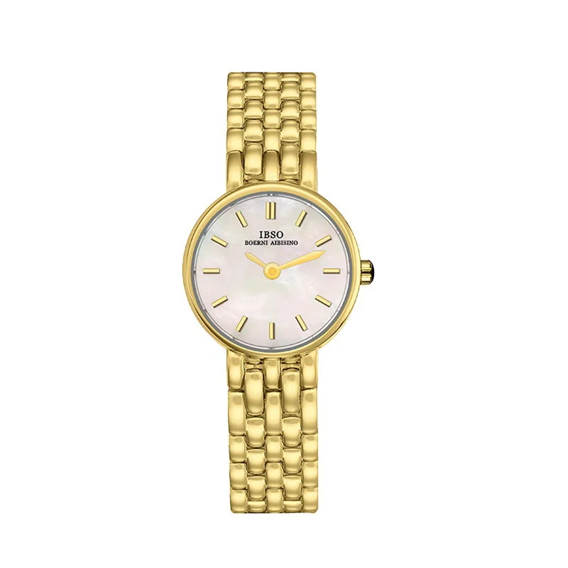 Women Quartz Watch Luxury Clock Gold Sliver Band Dial Vintage Round Dial Orologio Retro Stainless Steel Reloj Ladies Wristwatch