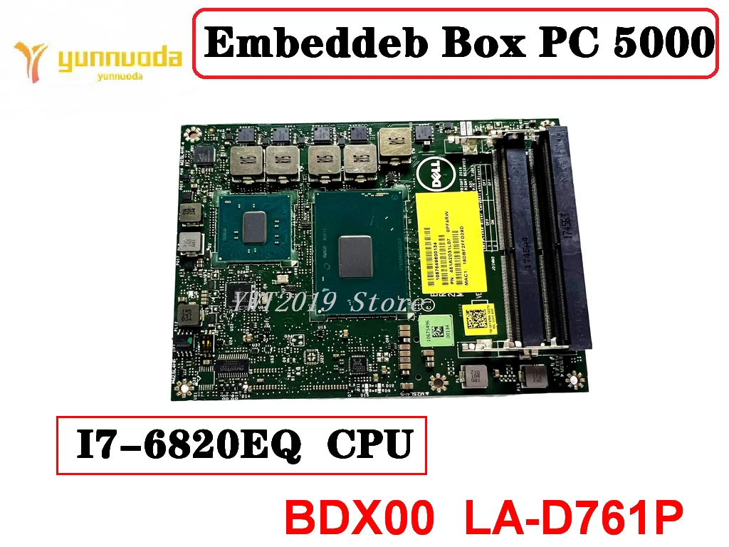 

Оригинальная материнская плата для ноутбука Embeddeb Box PC 5000 с процессором SR2DT I7-6820EQ 8M1J7 08M1J7 TW-08M1J7 BDX00, протестирована