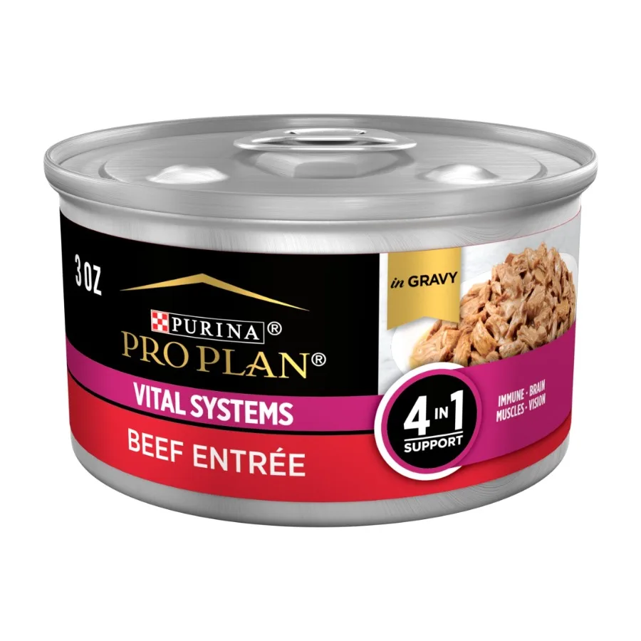 

Влажный корм для кошек Vital Systems Beef Entree, 3 унции, 24 банки в упаковке