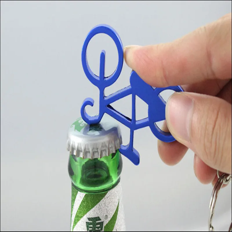 500pcs Outdoor EDC Multi Bike Bicycle Keychain  Bottle Wine Beer Opener Tool Muilti Colors Keyring