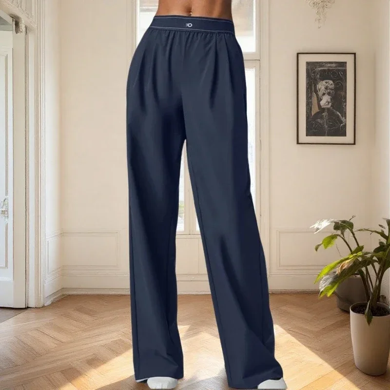 عادية فضفاض تنفس المرأة بنطال ذو قصة أرجل واسعة الصيف القطن عالية الخصر بنطلون المرأة دعوى حتى الصالة الرياضية س الرقبة اليوغا الرياضة تانك القمم #2