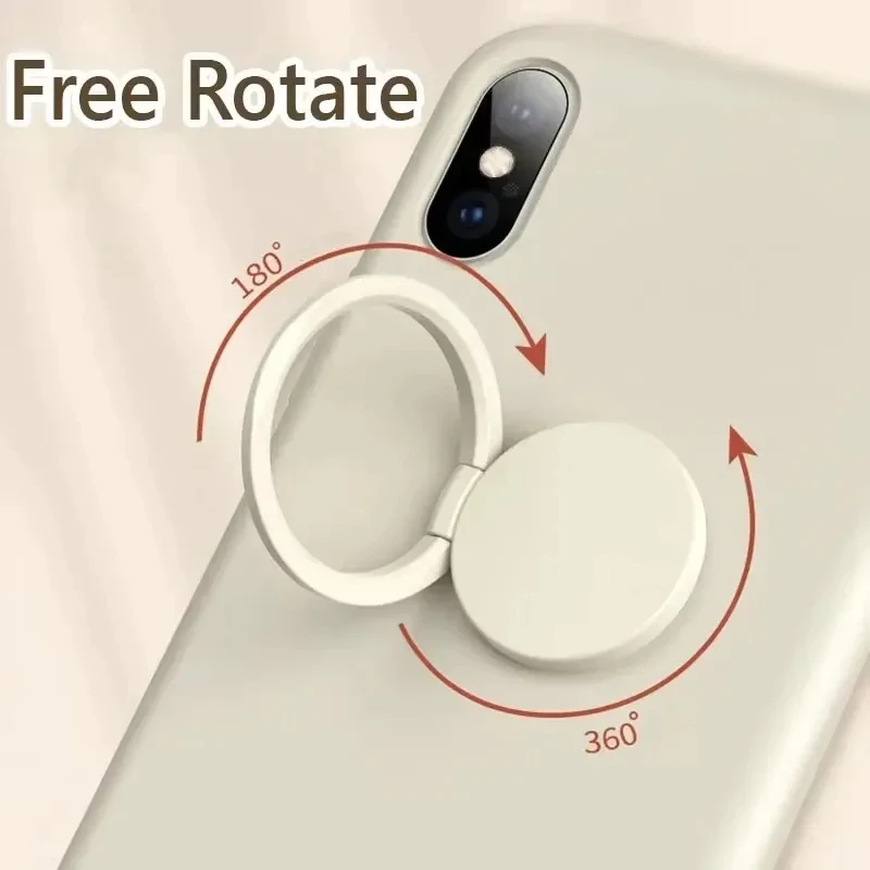Luxus Metall Handy Buchse Halter Universal 360-Grad-Drehung Finger Ring Unterstützung Magnetische Auto Halterung Ständer Zubehör – Detail 1